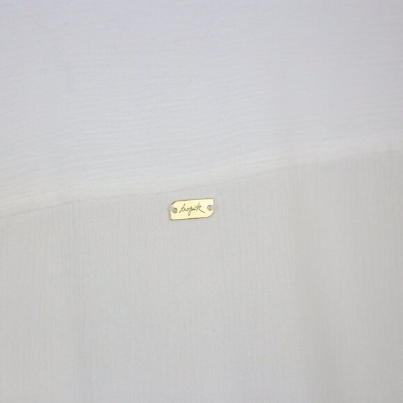 Tropik Roll-up Sleeve White Collared Shirt Size Large - Picture 5 of 9